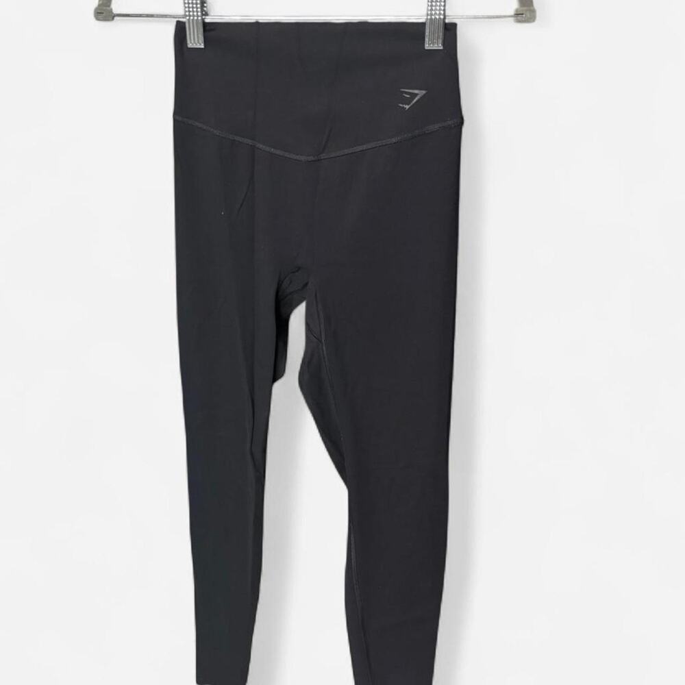 Gymshark Training Leggings Small - Black High-Waisted Athletic Workout Tights